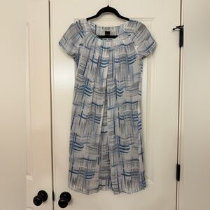 Mac and jac Blue and Gray Midi Dress